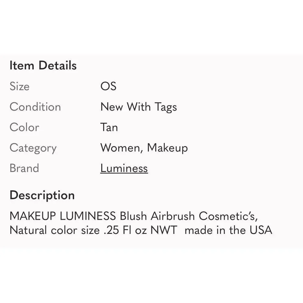 LUMINESS | blush in natural NEW